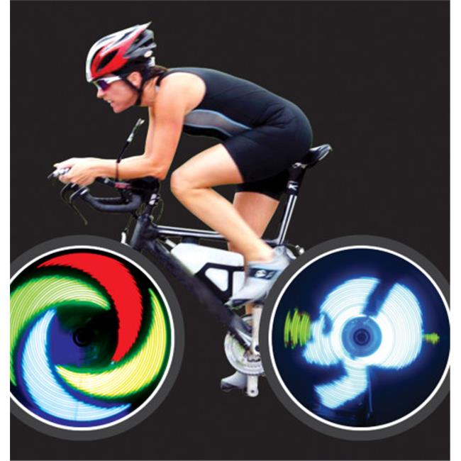 Agiletek BK-7082 On - Wheel Programmable LED Imaging on Bicycle