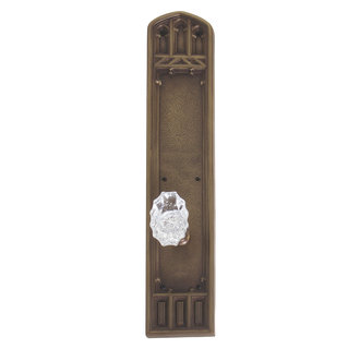 D04-K584D-LFT-613VB Interior Door Plate Double Dummy Set - Venetian Bronze -  BRASS Accents