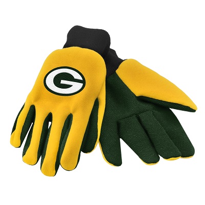 Picture of Forever Collectibles 74216 Green Bay Packers Colored Palm Sport Utility Gloves