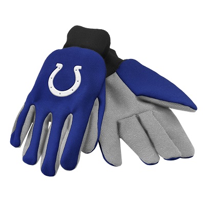 Picture of Forever Collectibles 74224 Indianapolis Colts Colored Palm Sport Utility Gloves