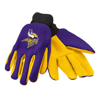 Picture of Forever Collectibles 74235 Minnesota Vikings Colored Palm Sport Utility Gloves