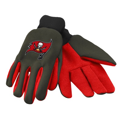 Picture of Forever Collectibles 74238 Tampa Bay Buccaneers Colored Palm Sport Utility Gloves