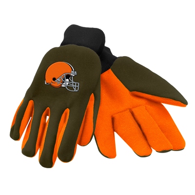 Picture of Forever Collectibles 74242 Cleveland Browns Colored Palm Sport Utility Gloves