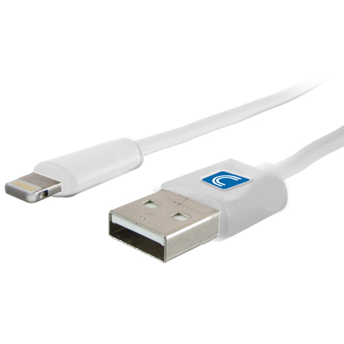 Picture of Comprehensive LTNG-USBA-3ST Lightning Male to USB A Male Cable White 3 ft.