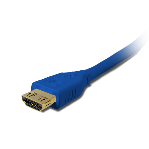 MicroFlex Pro AV-IT Series High Speed HDMI Cable with ProGrip Dark 12 ft., Blue -  LiveWire, LI749177