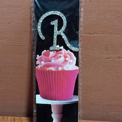 Picture of De Yi Enterprise 33016-R Cupcake Monogram Toppers - R