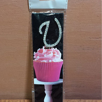 Picture of De Yi Enterprise 33016-U Cupcake Monogram Toppers - U