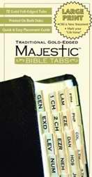 Bible Tab  Majestic-Traditional Gold Edge  Large Print