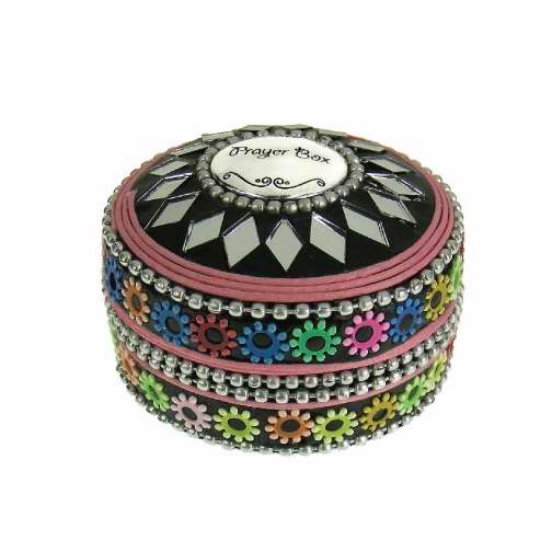 Picture of Alexas Angels 129486 Round Prayer Box-Beaded&#44; Multi