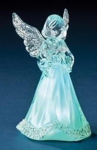Picture of Roman 121446 Figurine Led Little Angel Tricolor - 3.5 in.