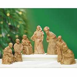 Picture of Abbey Press 129994 Nativity Set Holy Night 6 Piece&#44; 50th Anniversary