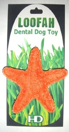 Picture of Digpets HD-8LSFTS All Natural Loofah Dental Toy - Starfish- Small
