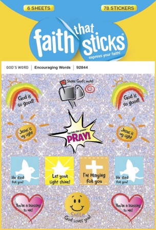 110000 Sticker-Encouraging Words- 6 Sheets-Faith That Sticks