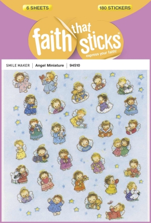 Sticker-Angel Miniature - Faith That Sticks- 6 Sheets