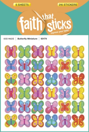10136X Sticker - Butterfly Miniatures - Faith That Sticks