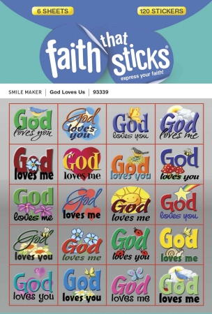 Sticker - God Loves Us - Faith That Sticks