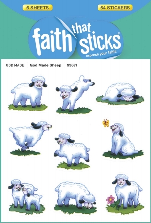 Sticker - God Made Sheep - Faith That Sticks