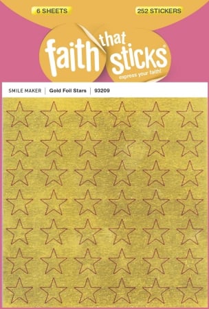 Sticker - Gold Foil Stars - Faith That Sticks