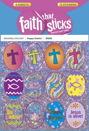 Sticker - Happy Easter 6 Sheets