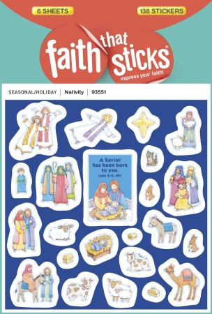 103739 Sticker - Nativity 6 Sheets