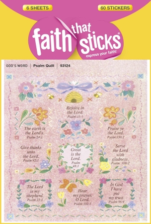 103809 Sticker - Psalm Quilt 6 Sheets