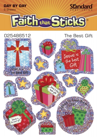 Sticker - Best Gift Sparkle 6 Sheets