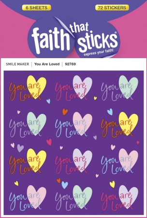 11171X Sticker - You Are Loved 6 Sheets Faith That Sticks