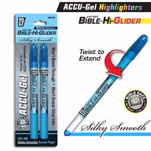 G T Luscombe  Highlighter-Accu-Gel Hi-Glider, Blue