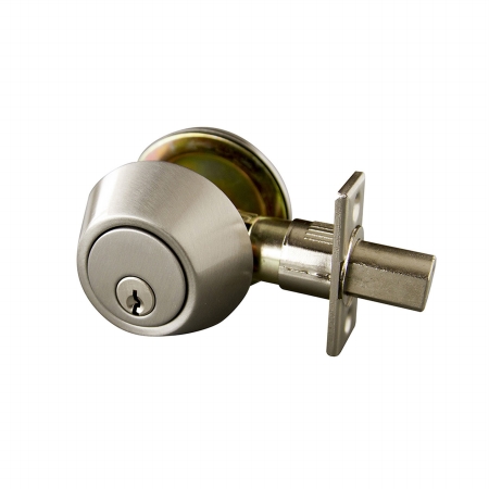 Single Cylinder Deadbolt, Satin Nickel
