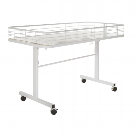 DT48 - W Folding Dump Table - White