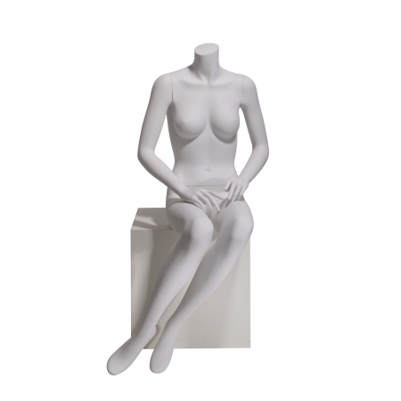 EVE-6HL Female Mannequin - Headless- Hands On Lap- Seated -  Econoco