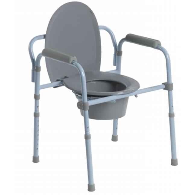 Drive Medical rtl11158kdr Folding Steel Commode