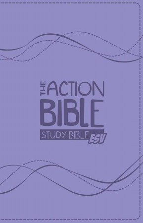 45908X Esv Action Bible Premium Girls Edition - Purple Virtual Leather -  David C Cook