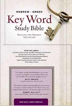 Picture of Amg Publishers 219891 Nkjv Hebrew Greek Key Word Study - Black Genuine Leather Indexed