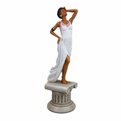 Picture of African American Expressions 218232 Figurine-Diva & White Dress