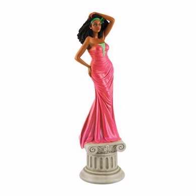 Picture of African American Expressions 218768 Figurine-Diva & Pink Dress