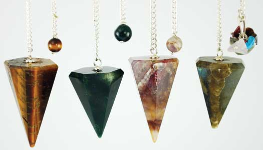 GP6VAR Assorted Faceted 6 Side Pendulum