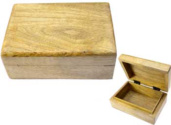 FBM46P Natural Wood Box 4 x 6 in -  AzureGreen