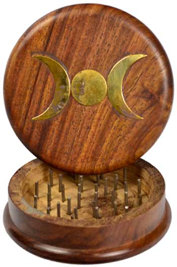 Triple Moon Herb Grinder- 3 in.