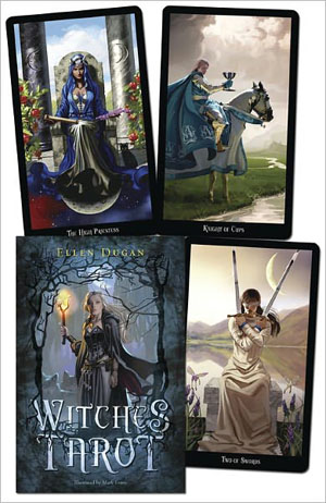 Picture of AzureGreen DWITTAR2 Witches Tarot Deck & Book By Ellen Dugan
