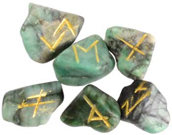 AzureGreen RREME Emerald Rune Set