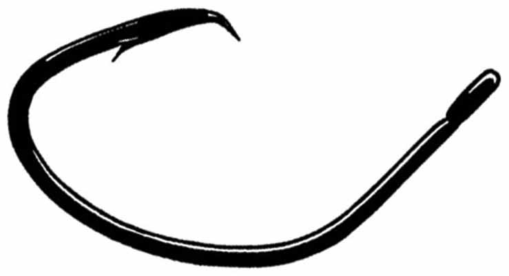 Owner Mutu Light Circle Hooks - Black Chrome #4/0 - 5 Pack