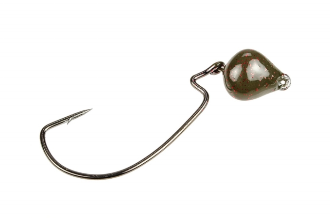 Strike King Jointed Structure Head - Green Pumpkin - 1/2 oz.