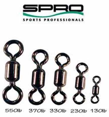 Gamakatsu - Spro  Spro Power Swivels Black Barrel - 130 lbs.