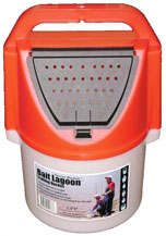 C50278 Challenge Trolling Bucket Plastic 8Qt Bait Lagoon, Red
