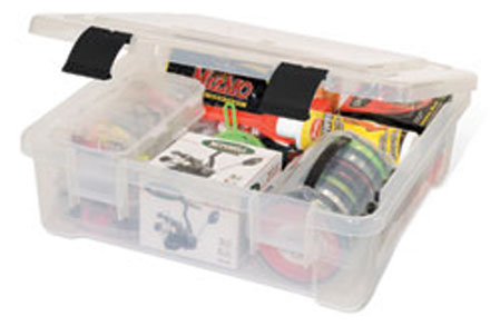 Storage Box with 1 compartments, Plastic, 5 1/4 in H x 16 in W