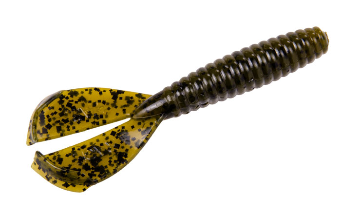 Rage Twin Tail Menace Grub - 4 in., Green Pumpkin