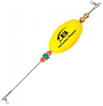 Bomber Paradise Popper Xtreme Float - 8″ Oval - Yellow