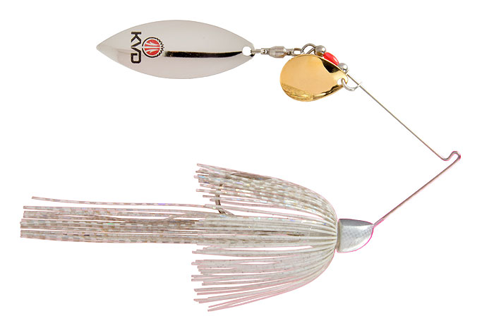 Kvd Spinner bait - 0.5 oz., Double Willow Super White