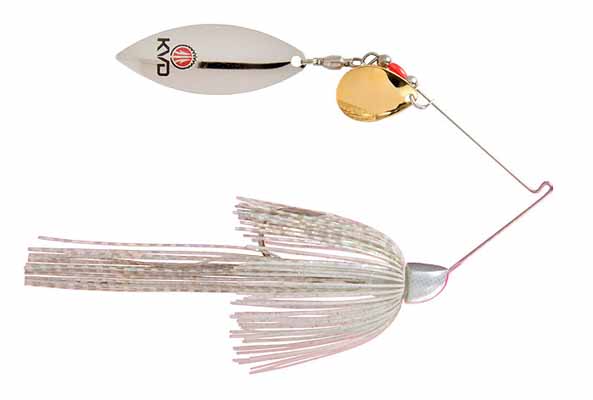 SFSB38CW-204GS Kvd Spinner bait - 0.38 oz., Colorado Willow Super White